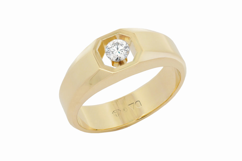 The Floeting® Diamond Signet Ring